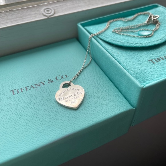 Tiffany & Co. Jewelry - TIFFANY AND CO - Sterling Silver Heart Tag Necklace